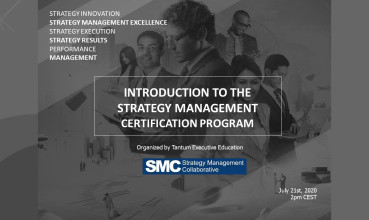 PRESENTING THE SMC STRATEGY MANAGEMENT CERTIFICATION PROGRAM